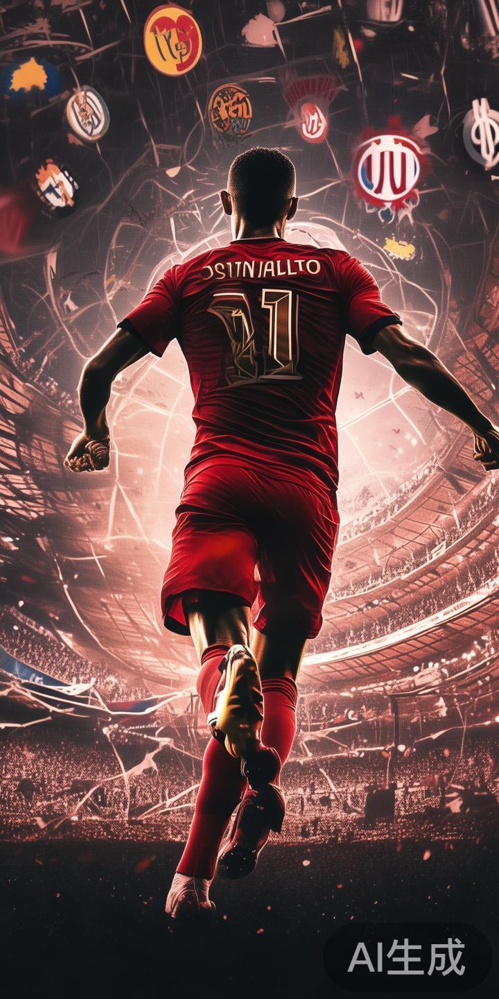 C罗的职业生涯充满了辉煌的纪录和奖项，六次获得金球